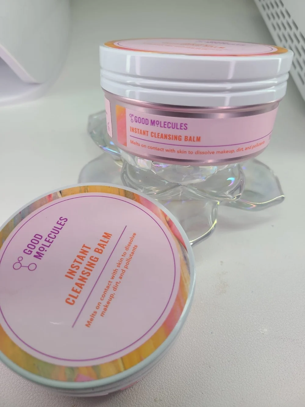 Two Jars of Good Molecules Instant Cleansing Balm - Pink Jar